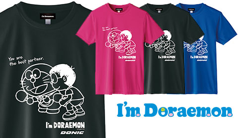 DONIC I'm DORAEMON 卓球 Tシャツ C